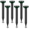 Mole Repellent Pack of 6, Repellent for Anti Mole, Ultrasonic Mole Repellent, Anti-Mole, Solar Ultrasonic Mole Repellent, Anti Moles Snake