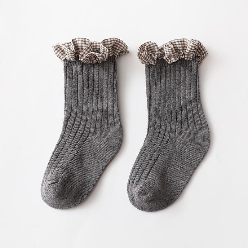 

Детские носки Хлопок Новорожденный Гольфы до колена Длинные носки Кружево Девочки Мальчик Клетчатые Гетры Весна Лето Младенец Принцесса Носок Испанский Милый 0-1Y