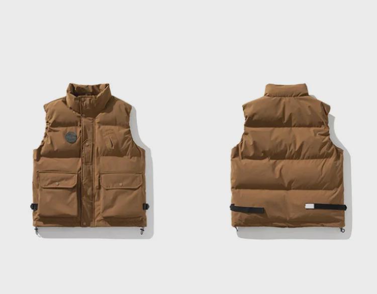 Men's Winter Warm Multi-Pocket Cotton Workwear Vest