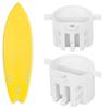 6pcs Plastic Cup Plug Surfboard FCS Round Surf Fin Plug G5 Box Fin Plug & Screw Key(white)