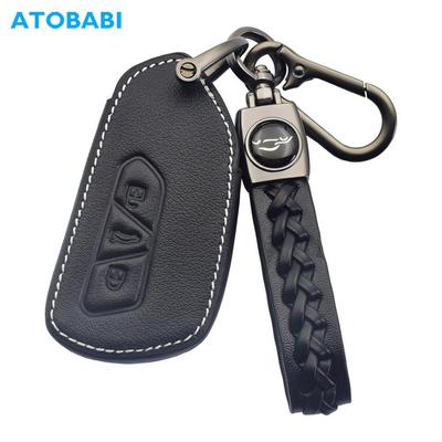 Leather Car Key Case Protector Cover Keychain Holder For VW Volkswagen Golf 7 8 MK8 2020 Polo Skoda Octavia A8 2021 Seat Leon MK4 2022