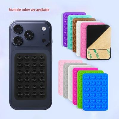 Einseitige Silikon-Saug-Handyhalter-Matte Multifunktionale Saugnapf-Wand Anti-Rutsch Abnehmbarer Handy-Gummi-Saugnapf-Pad