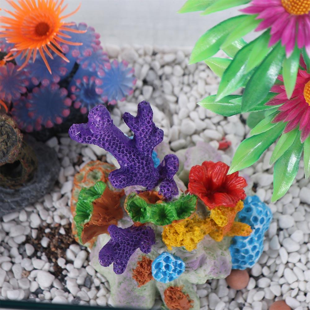 Resin Artificial Coral Reef Decorative Coral Reef Ornament Fish and Shrimp Shelter  Aquarium