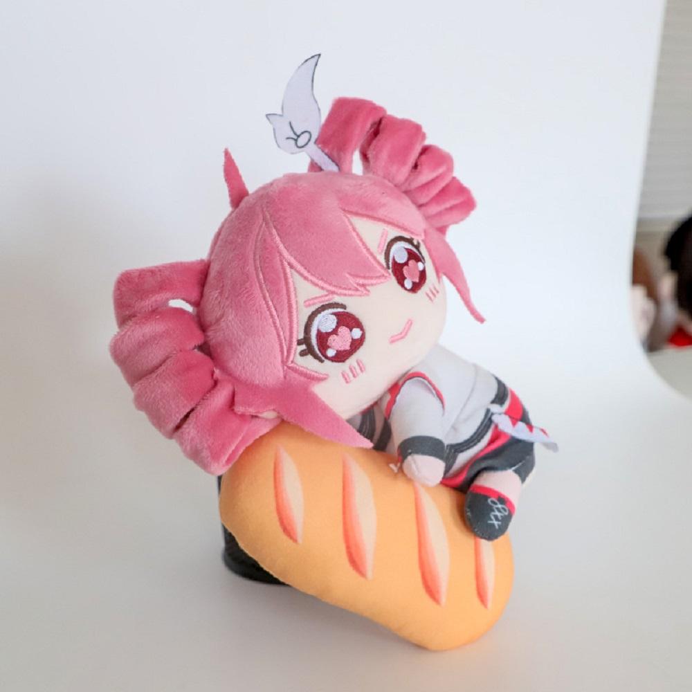 New Kasane Teto with Baguette Plush Toy Soft Doll Stuffed Plushies Figure Anime Cosplay Cartoon Birthday Present Gift Fans Girl
