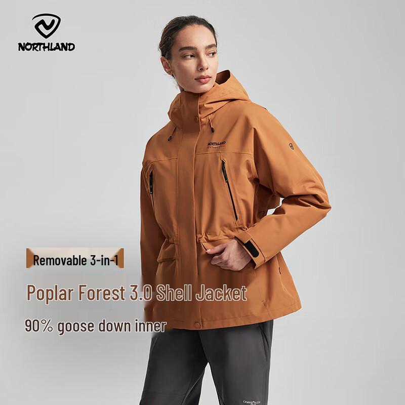 NORTHLAND Women's 3-in-1 Down Hiking Jacket NWJFT2707E