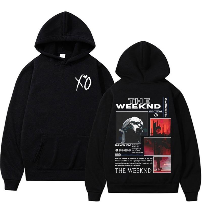 Rapper The Weeknd Grafické mikiny s motivem alba Pánské Dámské Módní Hip Hop Pop Music Mikina Vesta Komfortní Mikina Mikiny