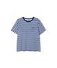 Seutyudioaenpaleukeu Striped Short Sleeve T-Shirt_Royal Blue