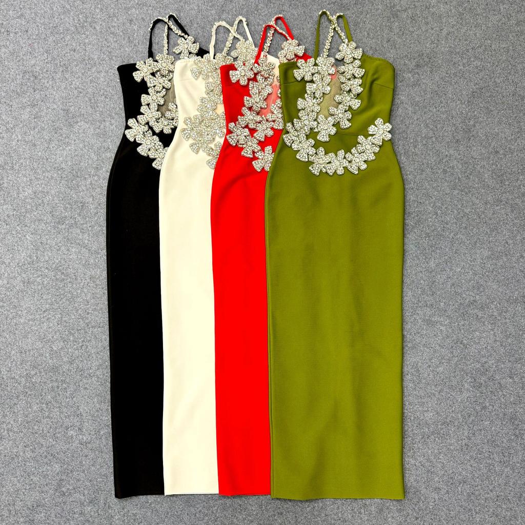 Novo Vestido de Noite Sexy Bodycon Bandagem Estilo Europeu e Americano para Comércio Exterior