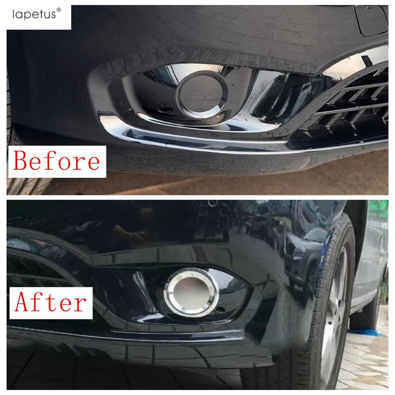 Front Nebelscheinwerfer Lampenring Kreis Rahmen Augenbraue Aufkleber Abdeckung Zierleiste Für Mercedes-Benz Vito W447 2017 - ABS Chrom Zubehör