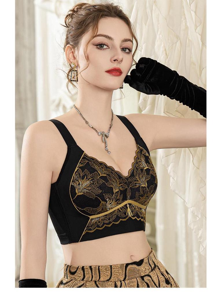 Wireless Lace Shaping Bra for Plus Size Women - Anti-Sagging Support