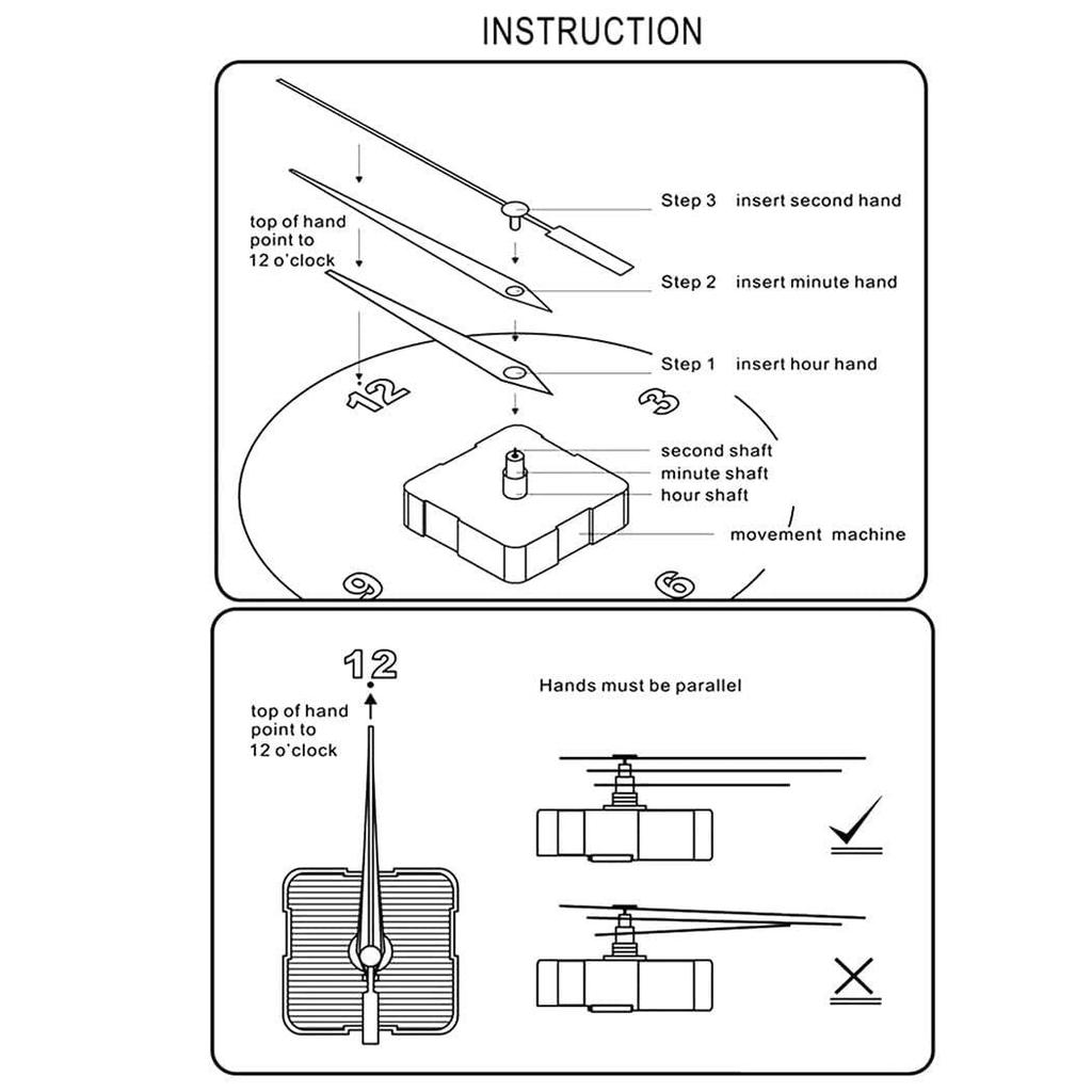 Metall Wanduhr mit Ziffern ( Schwarz)
