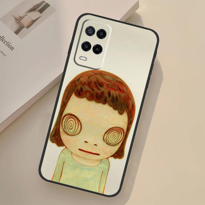 Yoshitomo Nara Case For Oppo A17 A57 A77 A74 A54 A94 A78 A98 A18 A60 A80 A40 A38 A58 A96 A76 A16 A15 A5 Pro