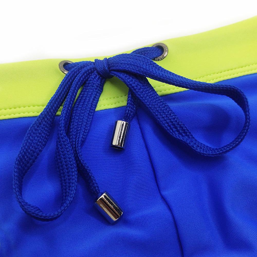 UXH Men's Sexy High-Cut Color Block Triangle Swim Briefs - European & American Fashion