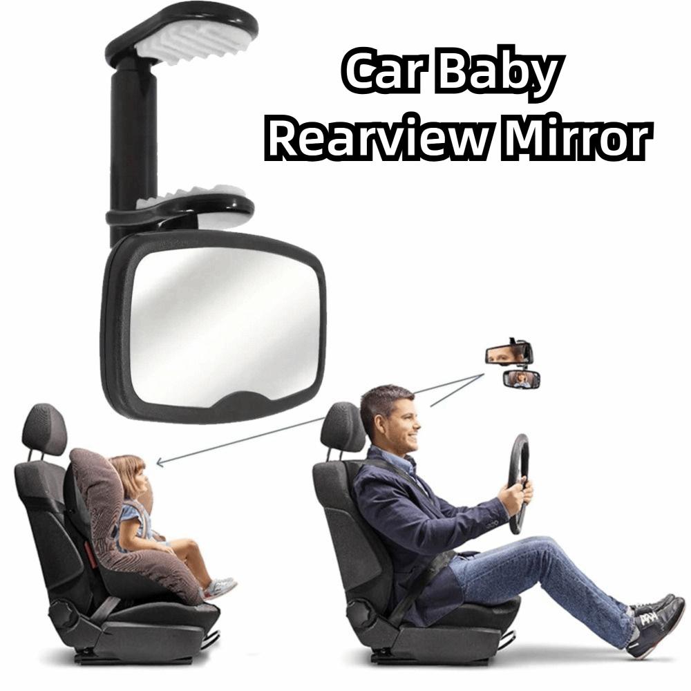Shatterproof Clip on Car Mirror for Baby Safety Baby Observation Mirror Newborn Supervision