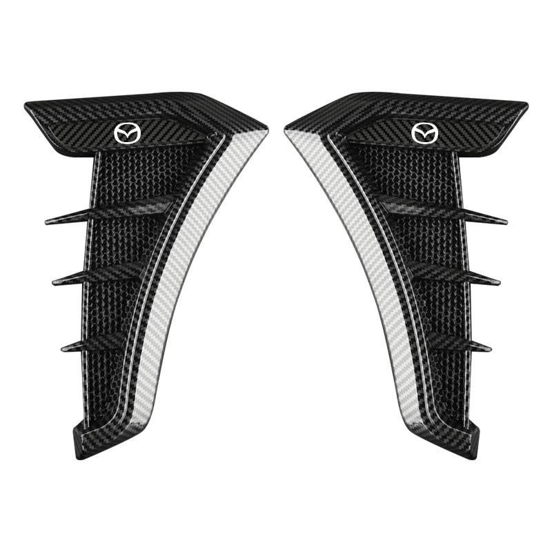Car Front Side Wing Fender Emblem Trim Sticker for Mazda CX80 Cx-80 CX3 CX7 2 3 5 6 MX5 MX3 Axela Atenza Speed CX9 RX8 RX7 323 RHG2