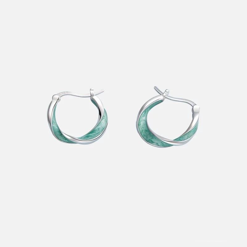 Mobius Rings, Earrings, Women's New Niche Light Luxury, High-end Ear Buckle Ear Jewelry, Birthday Gift.