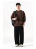 High-End American Men's Heavyweight Letter Print Hoodie - 2025 Autumn Trendy Spliced Loose Base Layer Shirt