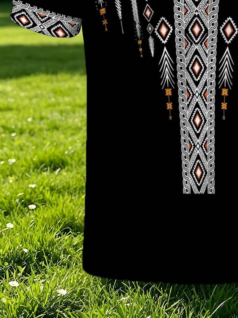 Men's Outdoor Short-Sleeve Polo Shirt, Available in Multiple Sizes. Men's Short-Sleeve Polo with Black Base and Vintage Floral Print, Featuring a