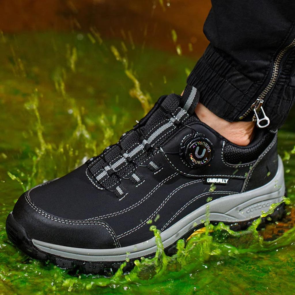 Men's Steel Head Safety Shoes Puncture And Smash Resistant Lightweight Sole Breathable Upper for Outdoor Workshop Work Shoes