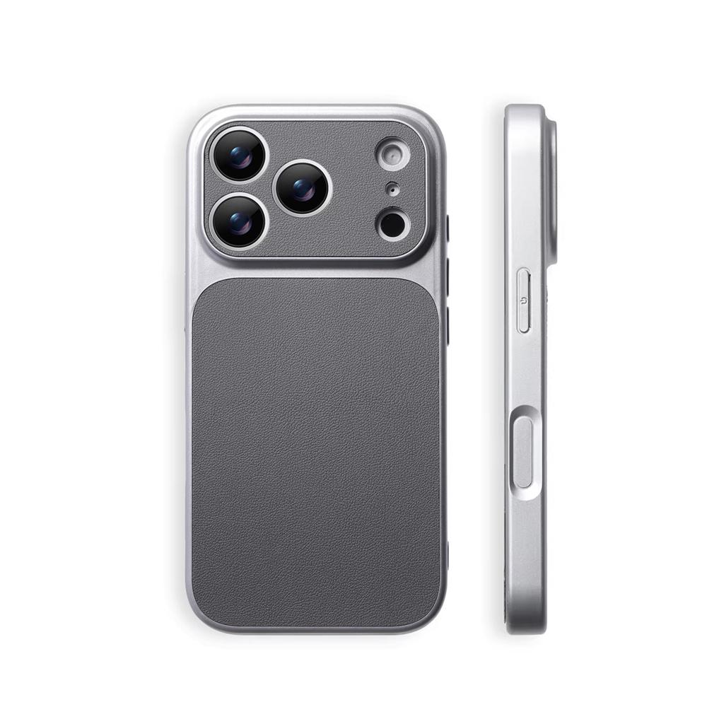 Luxury Leather Matte Shockproof Bumper Case For iPhone 17 Pro Max 16 15 14 13 13 12 Full Lens Protection Instantly Turn 17 Cover