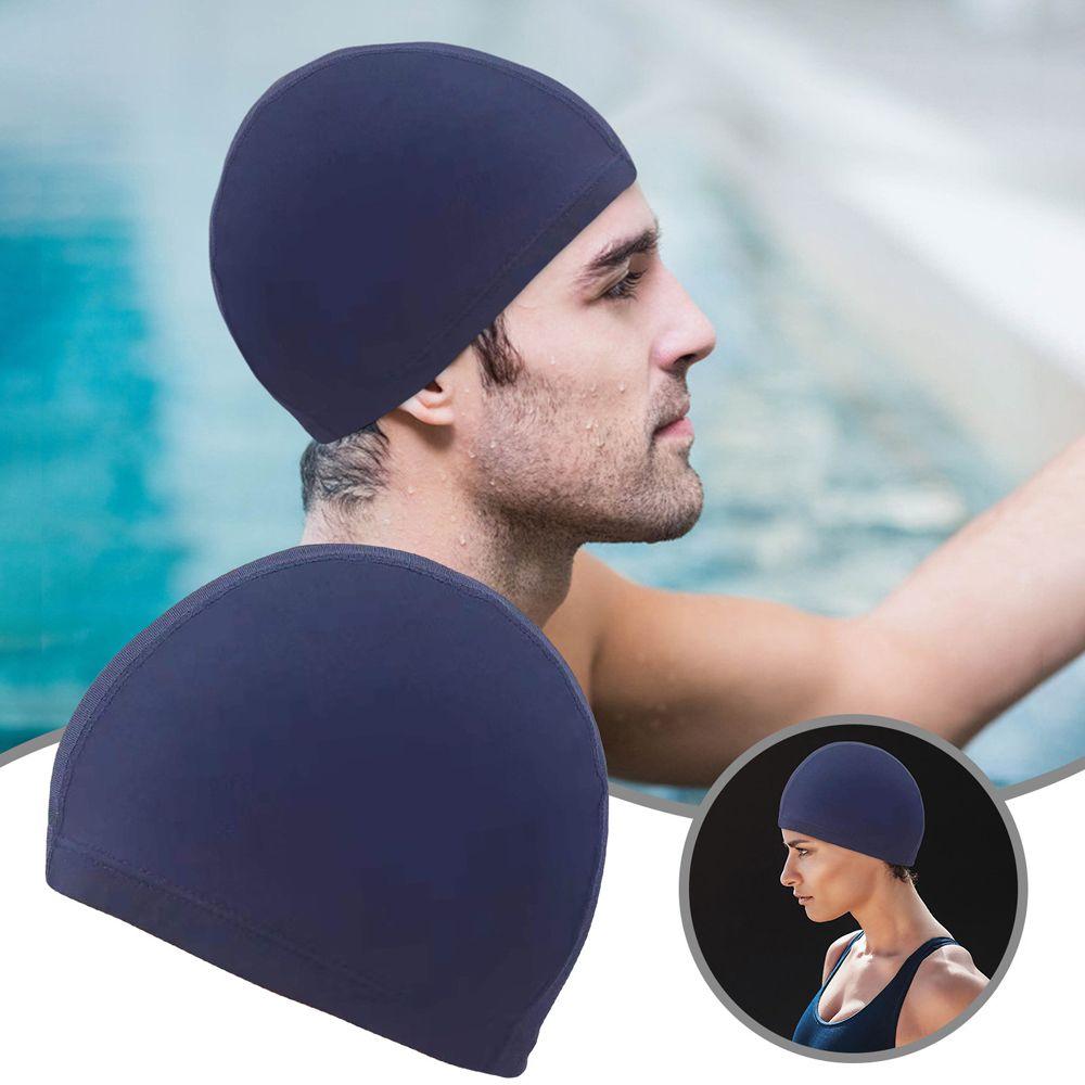 Water Sport Turban Elastic Nylon Waterproof Bathing Caps Pool Hat Swimming Cap Swimming Hat