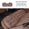 Funda de Asiento Delantero Trasero de Coche Cojín de Cuero de Velour Esterilla Protectora para Respaldo Para Mercedes Benz AMG Clase A B C E S CLK CLA GLE W204 MO1