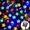 Super Bright Peach Blossom Garland Solar Led Colorful Lights Outdoor Decoration Mtltiple Sizes