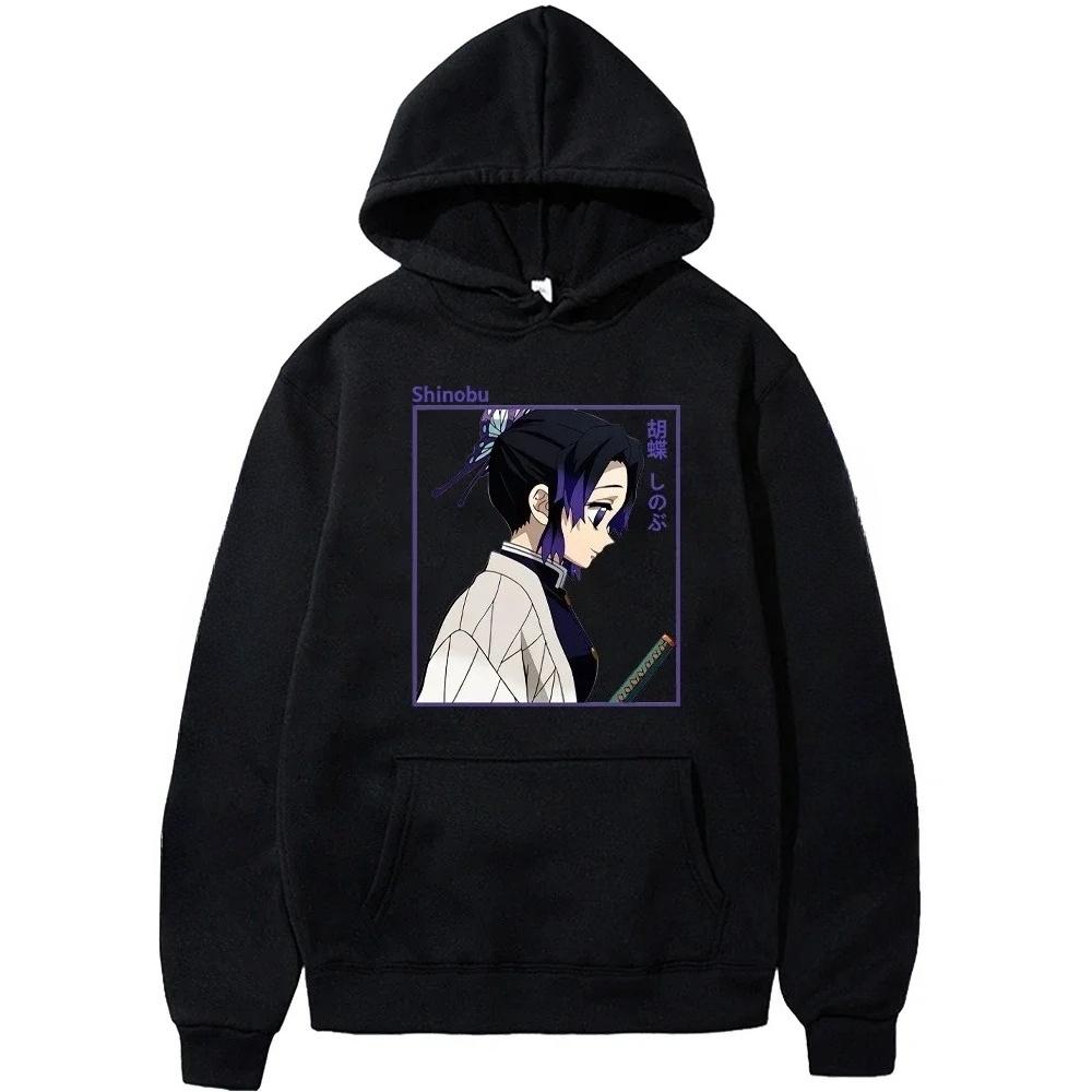Demon Slayer Japanese Anime Women's Hoodie Long Sleeve Ninja Sweater 2025 Autumn and Winter Pullover Women's Clothing Graphic