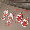 Cross-border Retro Cartoon Santa Claus Cup Earrings