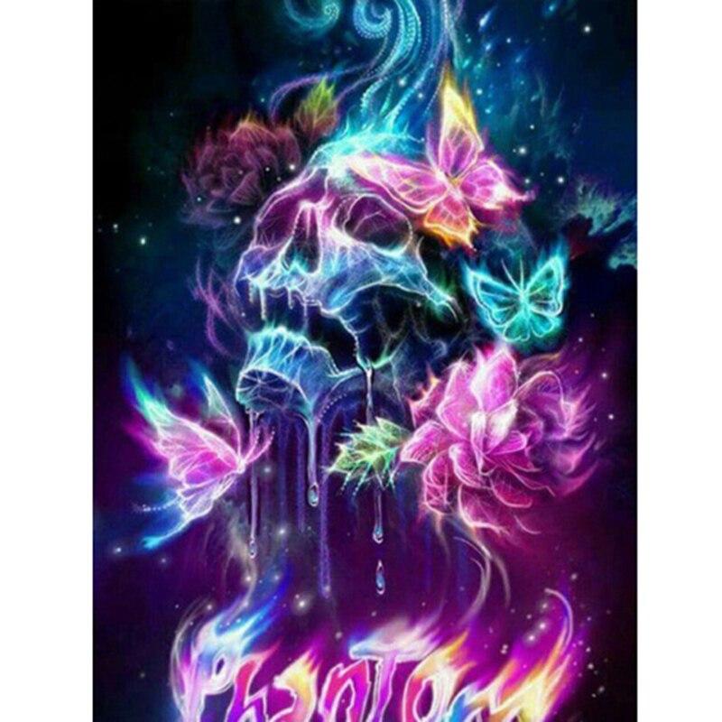 Gör-det-själv fjäril 5D diamantmålning helrund harts Djurmosaik Diamantbroderi korsstygn Heminredning Väggkonst