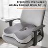 1pc Memory Foam Seat Cushion,Ergonomic Design with Central Groove,Suitable for Office,Home,Car Seats for Long Sitting