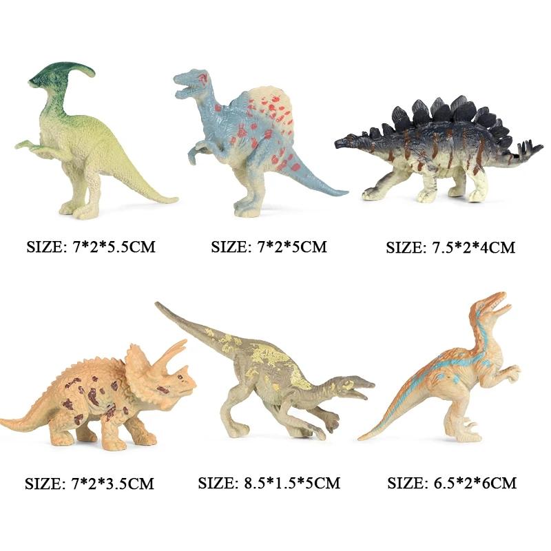 Oenux Mini Wild Wild Forest Animals Insect Dinosaur Model Owl Fox Squirrel Hedgehog Fox Frog Figurines Cake Toppers Kid Toy Gift