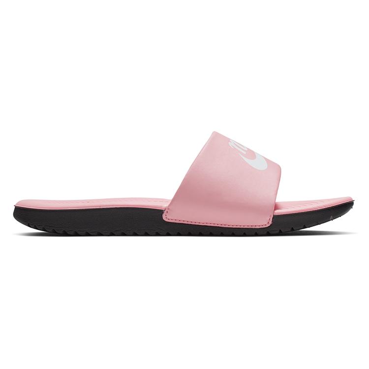 New Nike Kawa Slip Resistant Slippers Red Black Kids' BQ7427-600