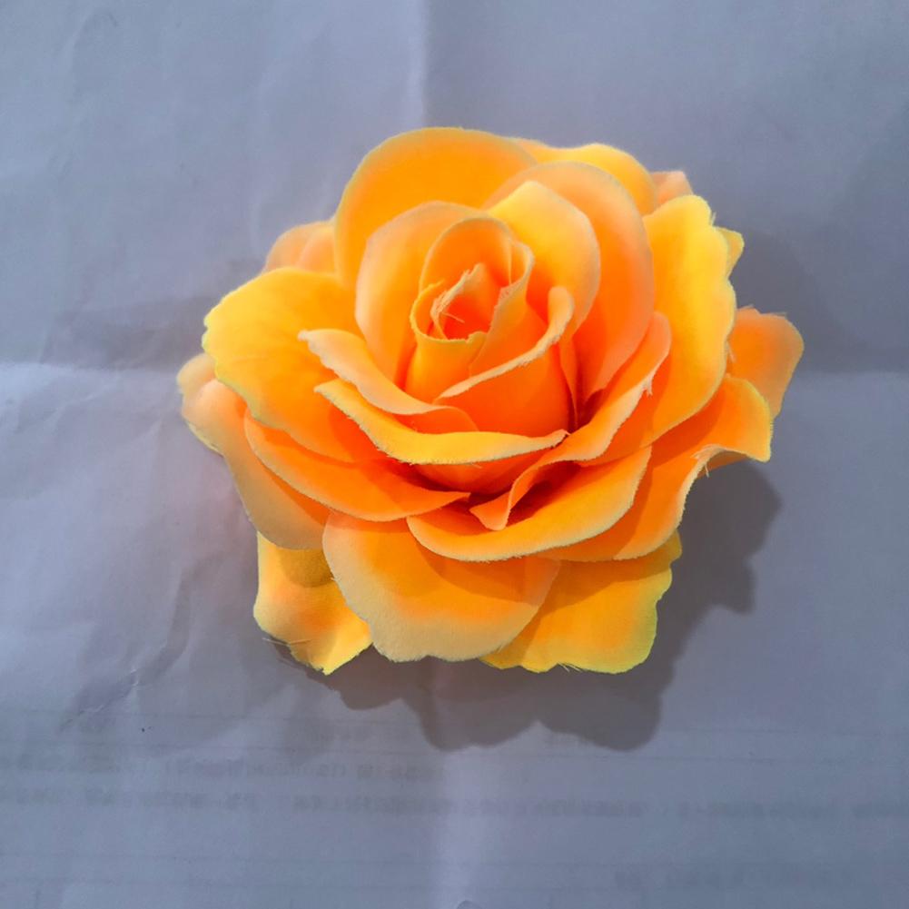 

Свадебная заколка для волос из флокированной ткани с красной розой, заколка для волос с имитацией цветка, украшение для прически, аксессуары для волос