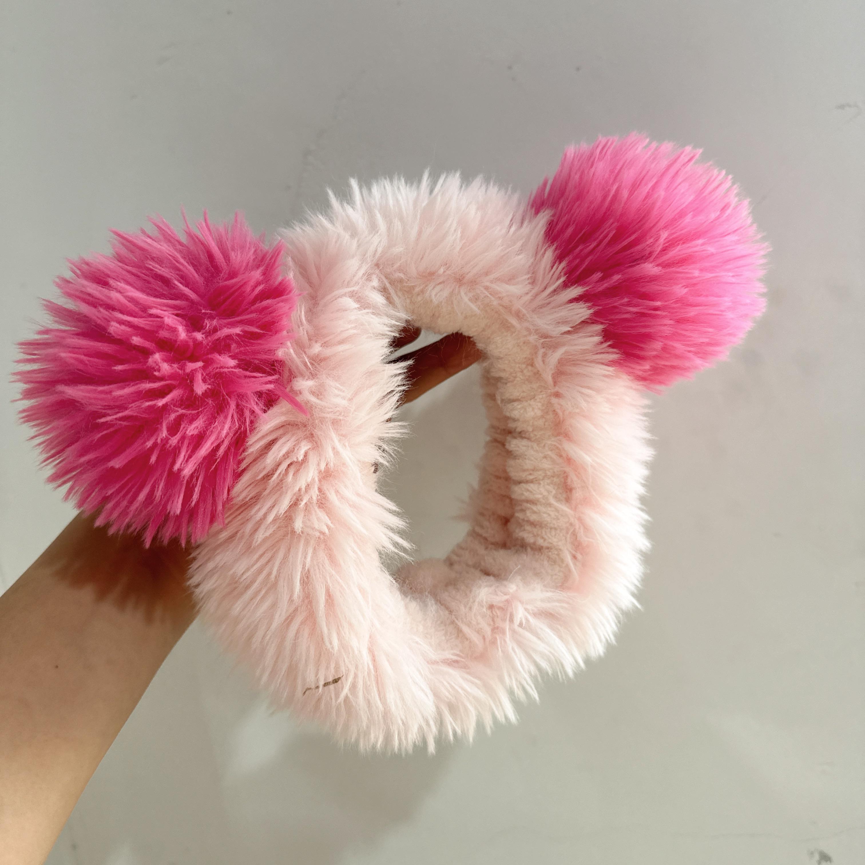 New Soft Hair Accessories For Girls Pink Peach Elastic Hair Band Casual Face Washing Turban Home Headwear