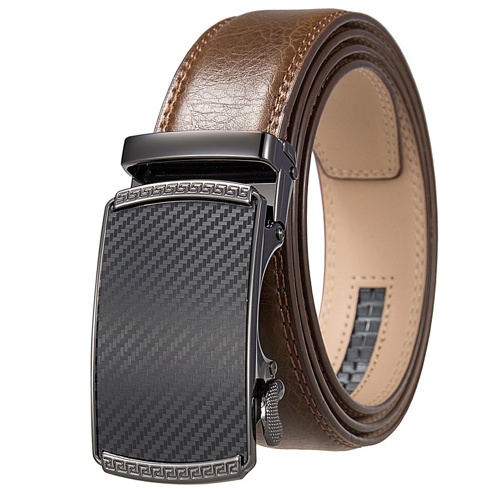Fashion Casual Business Belt, Two-Layer Automatic Buckle Belt, Belt Belt Ly36-0191-2
