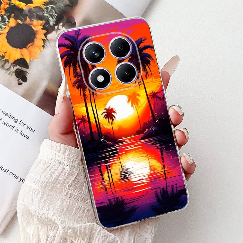For Xiaomi Redmi Note 14 Pro Plus Case Cute Strawberry Love Heart Soft Silicone Clear Cover For Redmi Note 14 Pro 5G Global Etui