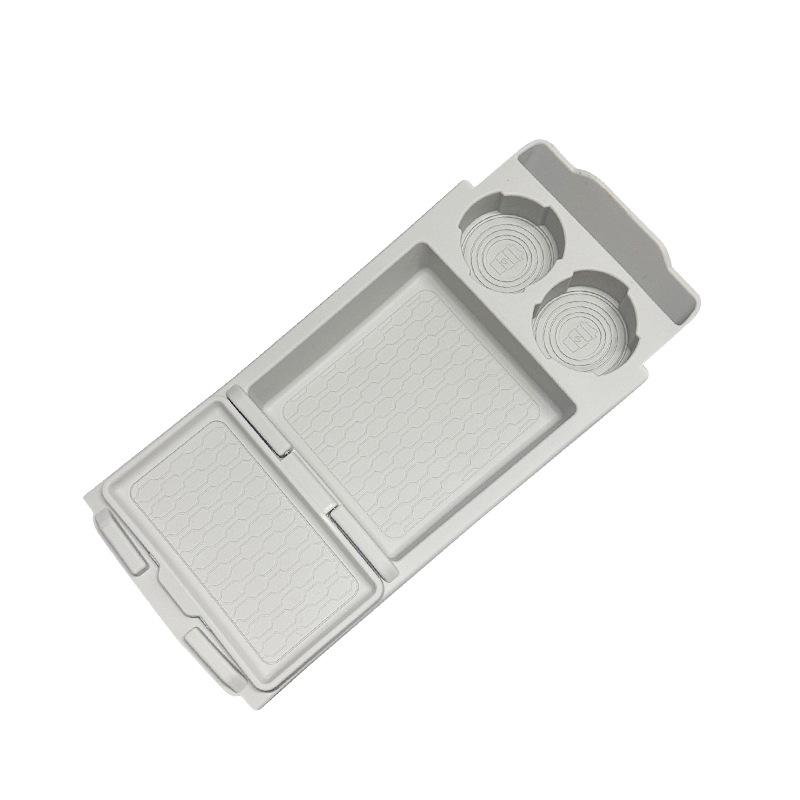 For Geely EX2 2025 2026 Center Console Lower Storage Box Silicone Non Slip Mat Car Interior Organizer Tray