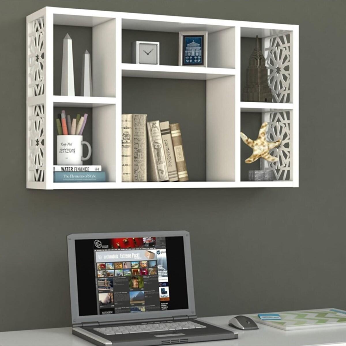 

Терек Полка Настенная Декоративная Белая