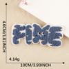Embroidery label clothing accessories towel embroidery stickerpatch cloth sticker