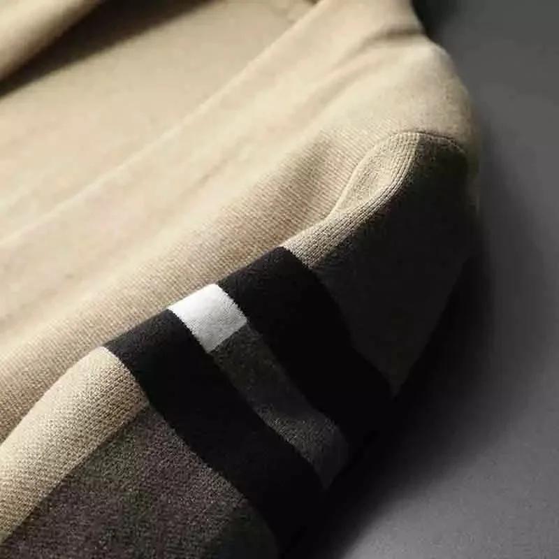 Spring and Autumn Fashion Sweater Cardigan Men's Knitted Cardigan Korean Edition Casual Coat