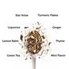 Teekultur der Welt Happy Immunity Grüner Tee | Ayurvedischer Kräutertee, Süßholz, Kurkuma, Sternanis, Ingwer, Thymian, Zitronenmelisse | 16 Stück