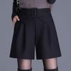 Elegant High-Waisted A-Line Bootcut Shorts with Bows for Women - Autumn/Winter 2025 Collection