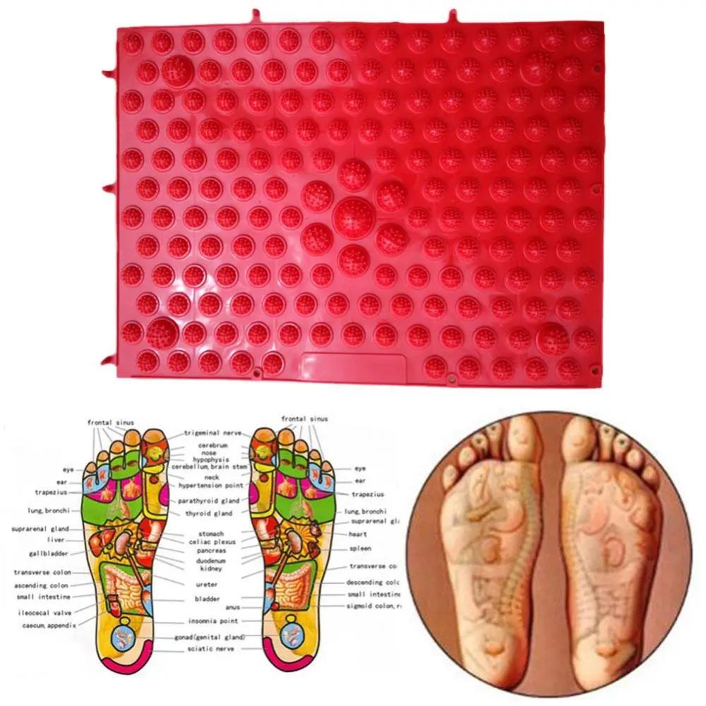 

Creative Toe Press Plate Acupressure Yoga Workout Mat Foot Massage Mat Office червоний