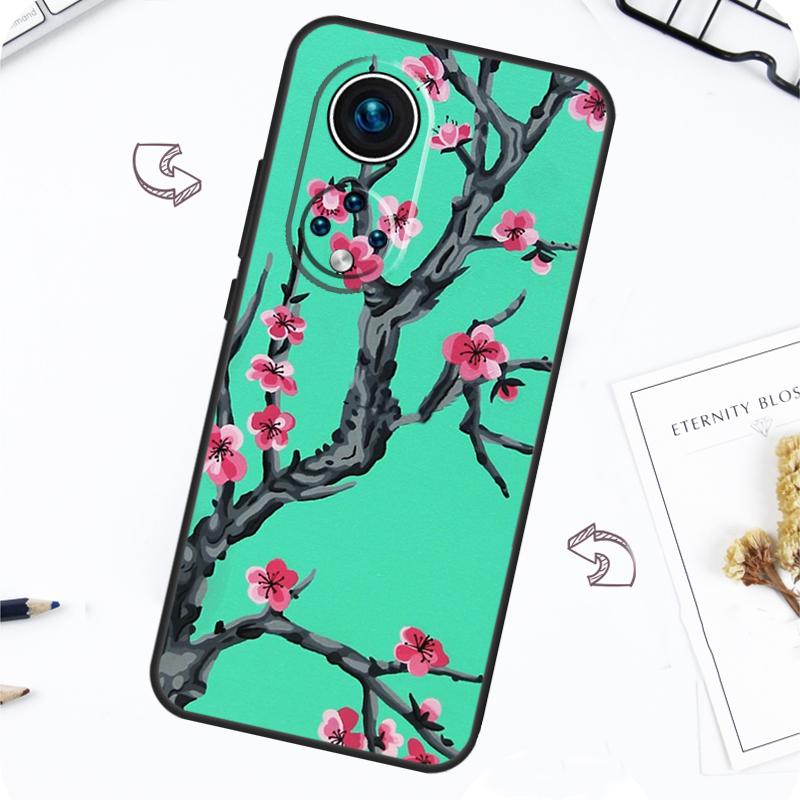 Cherry Blossom Floral Case For Honor Magic 7 Lite 5 6 Pro Honor 200 50 70 90 Lite X8b X9a X8a X8 X9 X9c X9b Cover