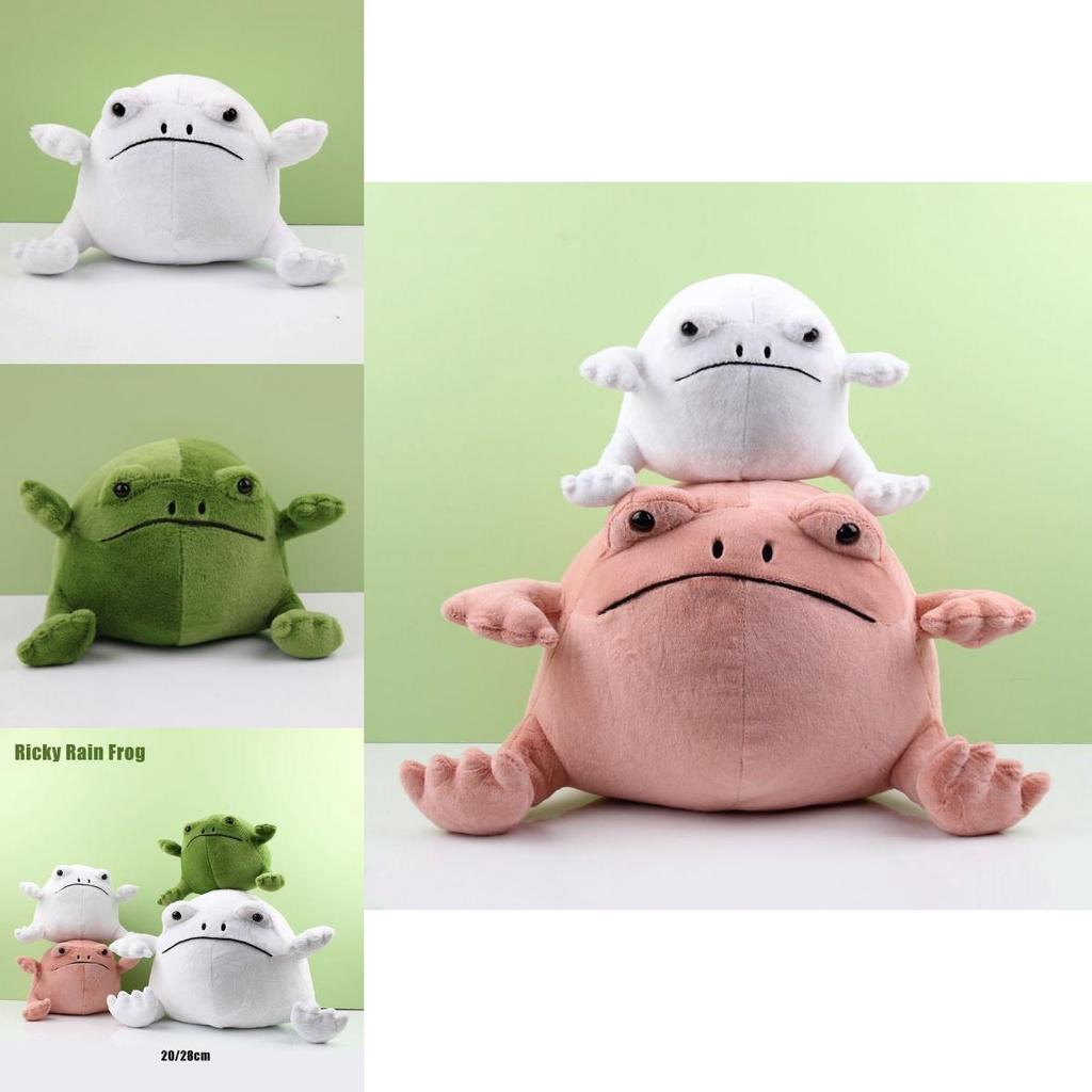 Adorable 7.8/11in Ricky Rain Frog Cartoon Plush Toy Soft Stuffed Animal Doll Kids Hug Gifts Xmas