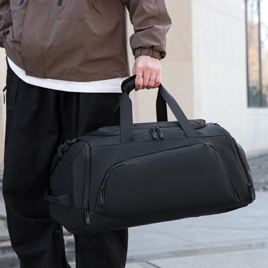 Backpack Duffle Bag Men Gym Tote with Wet Pocket Shoe Compartment Overnight Duffel Weekender