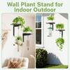 Waterproof Plant Display Stand Carbon Steel Planter Storage Shelf  Outdoor Use