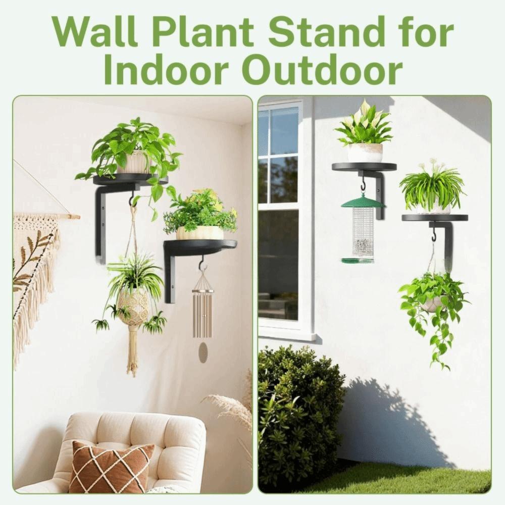 Waterproof Plant Display Stand Carbon Steel Planter Storage Shelf  Outdoor Use