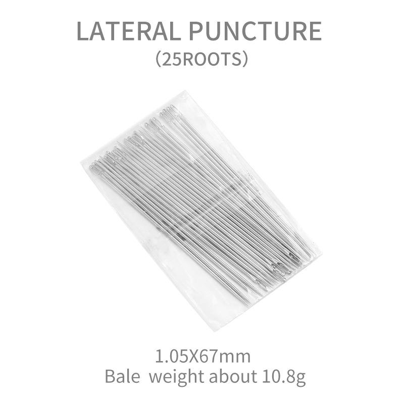 25Pcs Multi-Size Big Eye Hand Sewing Needle Home Sewing Steel Needle Cross-Stitchs Hand Embroidery Clothes Needles